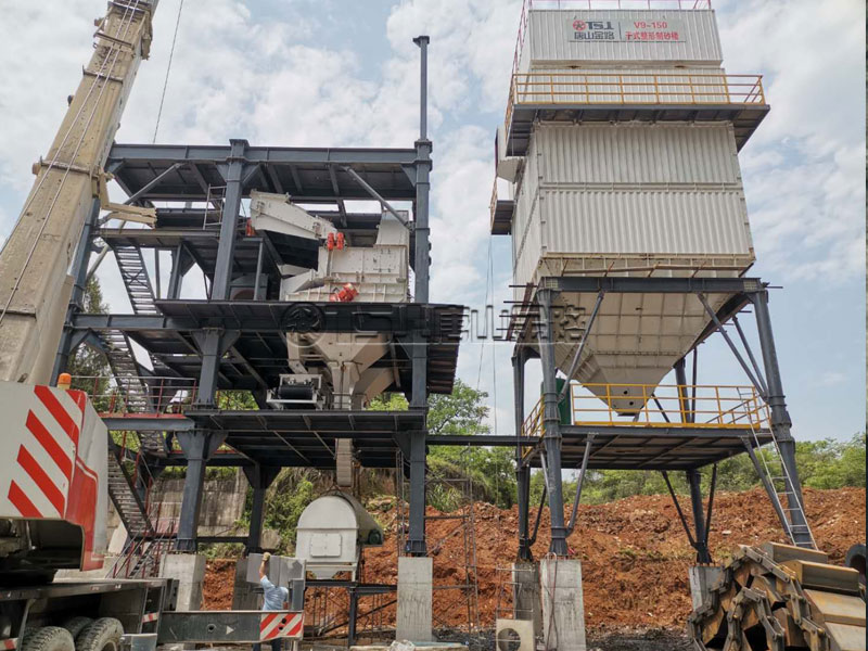 湖南新化时产150吨在建制砂生产线