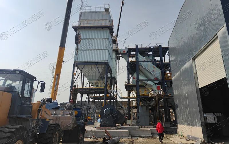 不用水洗砂 | 浙江干法制砂楼项目即将完工